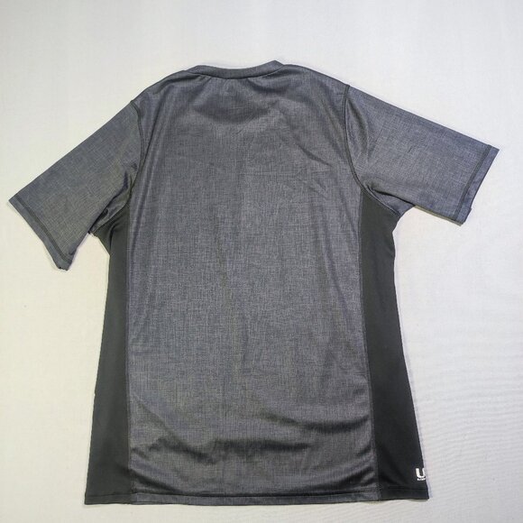 Speedo Block the Burn swim shirt men's size L grey black UV guard - Picture 3 of 10